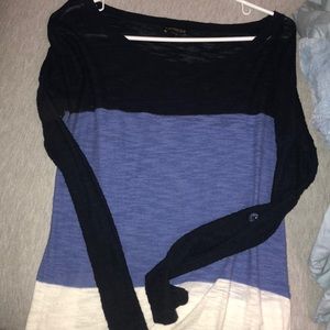 EXPRESS Color Blocked Long Sleeve Sweater